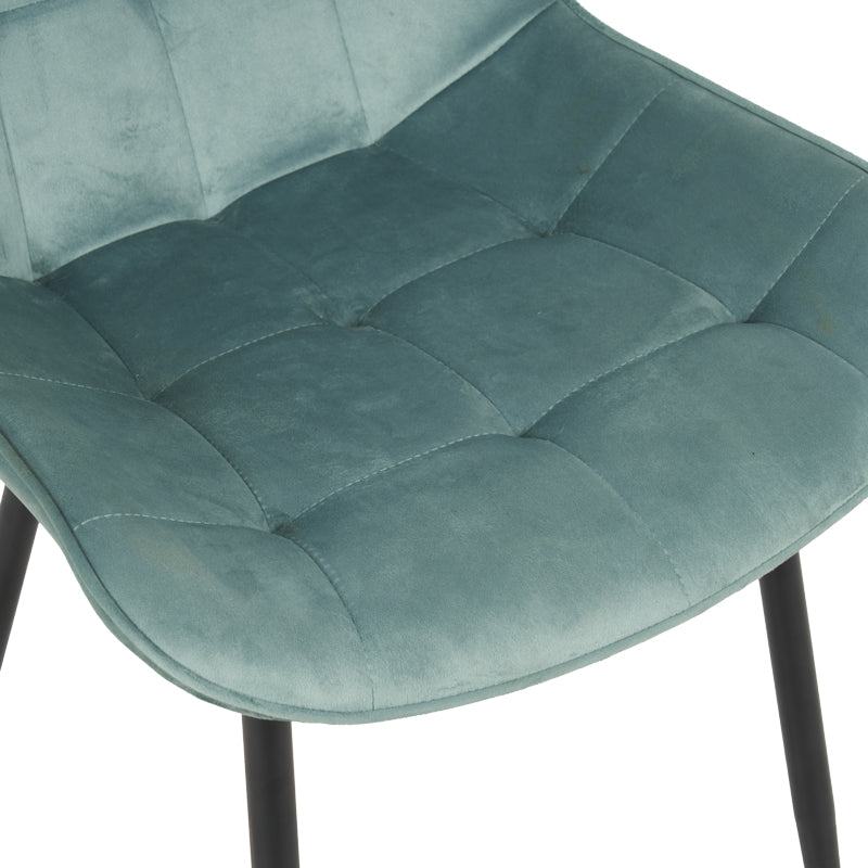 Scaun velvet Berne, Catifea, Verde, 53x62x84 cm