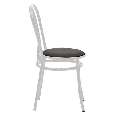 Scaun Vienna, metal, Negru, 47x40x85 cm, perspectiva suplimentara