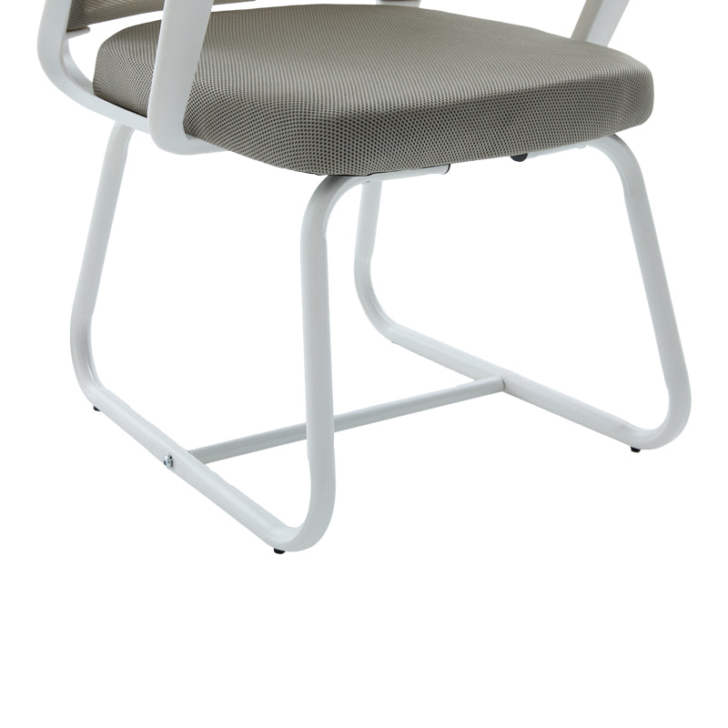Scaun vizitator Palma, mesh, 46x52x94 cm - Alb-Gri
