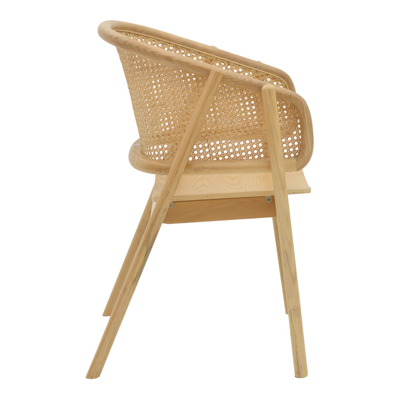 Scaun Wenzy din lemn masiv Natural toon, 58x58x82 cm