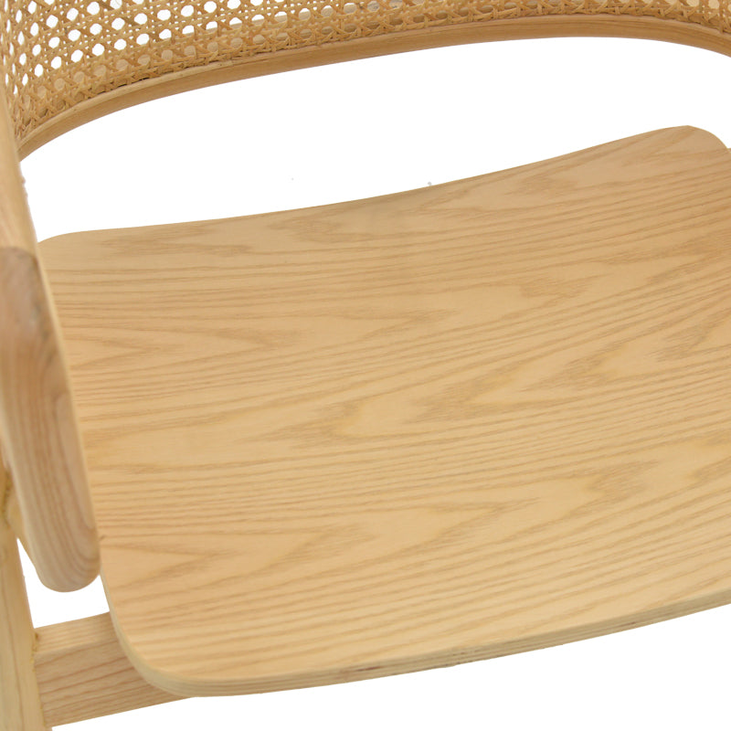 Scaun Wenzy din lemn masiv Natural toon, 58x58x82 cm