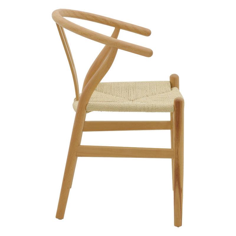 Scaun Wishbone, Alb, 53x55x76 cm