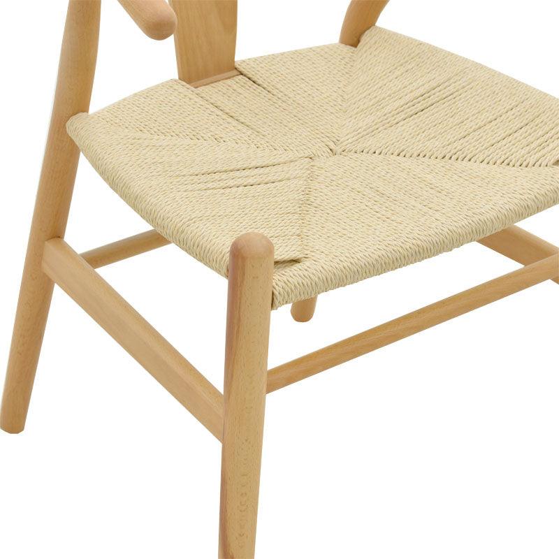Scaun Wishbone, Alb, 53x55x76 cm