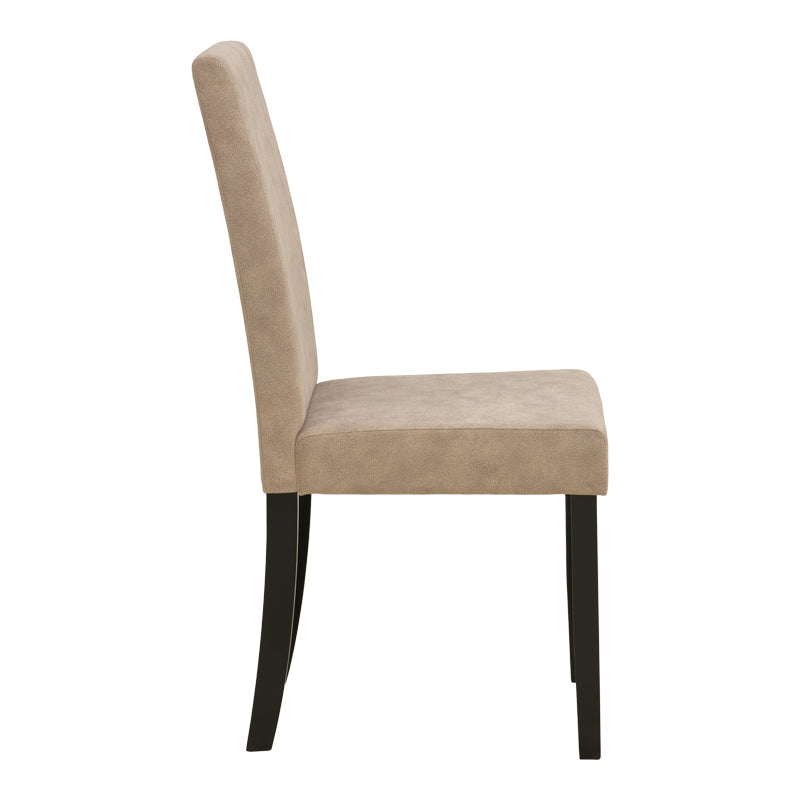 Scaun Zeben, Lemn rubberwood, 44x56x94 cm - Bej-Negru