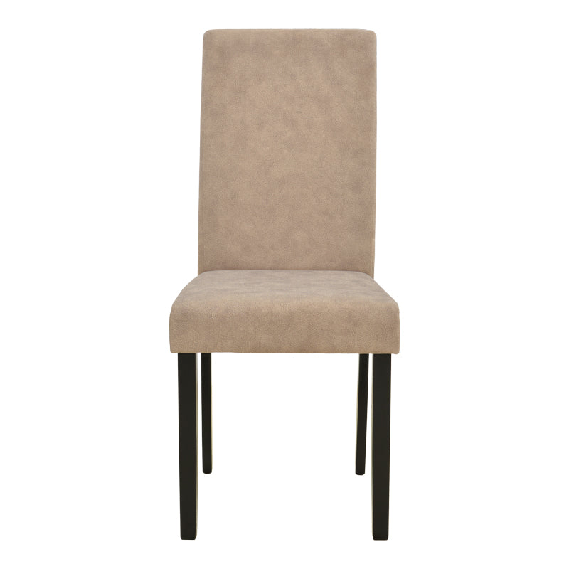 Scaun Zeben, Lemn rubberwood, 44x56x94 cm - Bej-Negru
