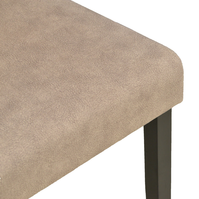 Scaun Zeben, Lemn rubberwood, 44x56x94 cm - Bej-Negru