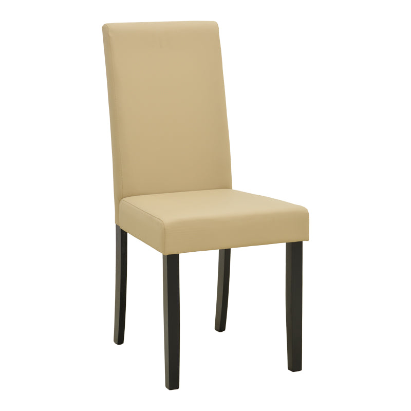 Scaun Zeben, Lemn rubberwood, 44x56x94 cm - Crem-Negru