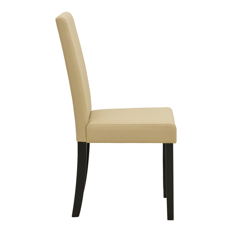 Scaun Zeben, Lemn rubberwood, 44x56x94 cm - Crem-Negru
