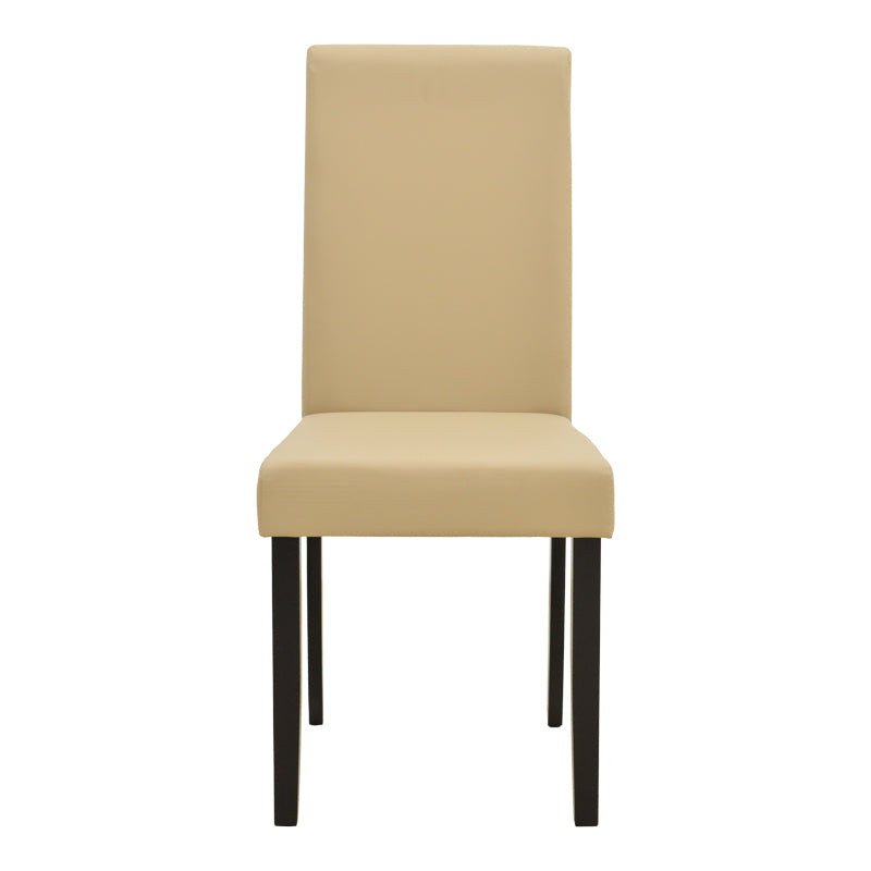 Scaun Zeben, Lemn rubberwood, 44x56x94 cm - Crem-Negru