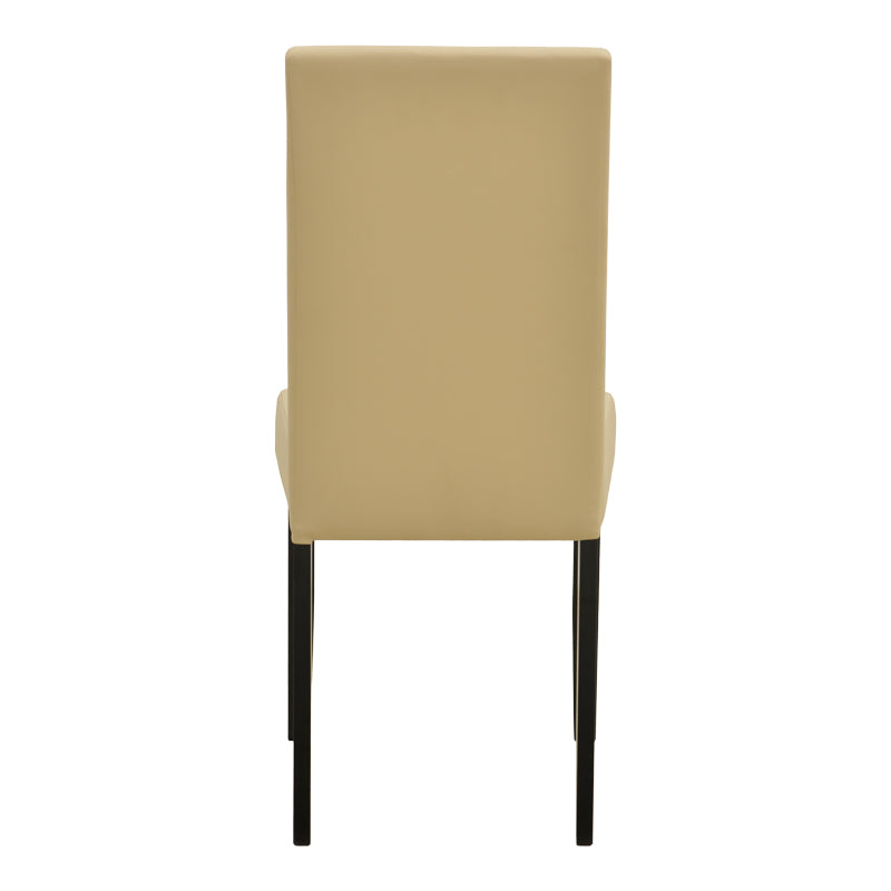 Scaun Zeben, Lemn rubberwood, 44x56x94 cm - Crem-Negru