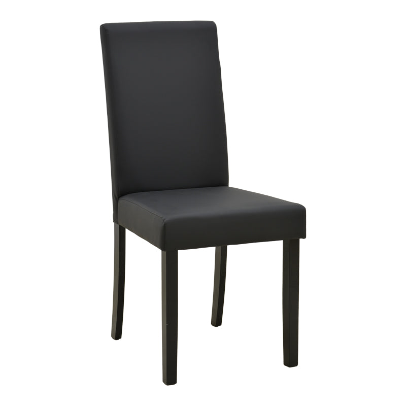 Scaun Zeben, Lemn rubberwood, 44x56x94 cm - Negru
