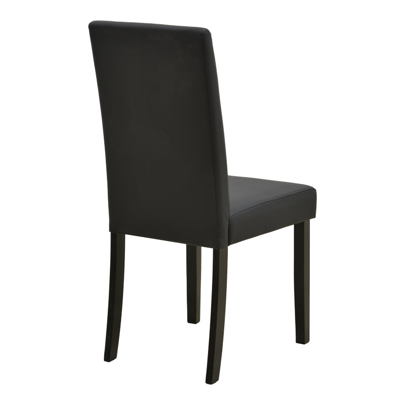 Scaun Zeben, Lemn rubberwood, 44x56x94 cm - Negru