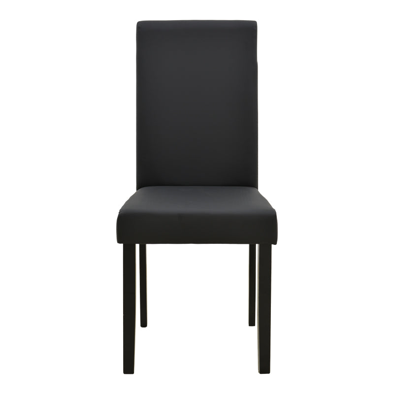 Scaun Zeben, Lemn rubberwood, 44x56x94 cm - Negru