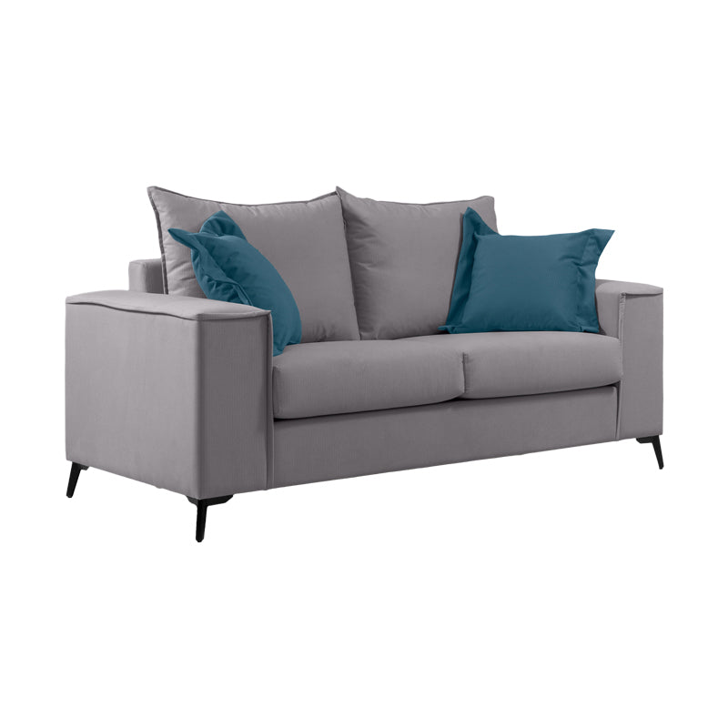 Set 2 canapele cu 2 locuri Verona x2, Gri deschis, 225x93x100 cm, foto produs