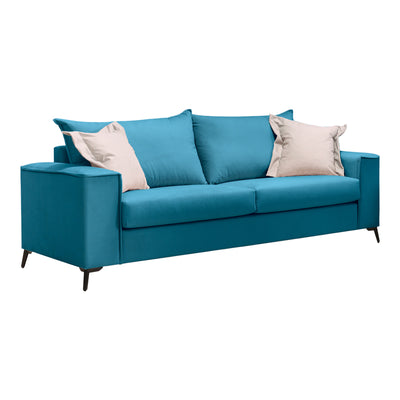 Set 2 canapele cu 2 locuri Verona x2, Albastru, 225x93x100 cm, imagine suplimentara