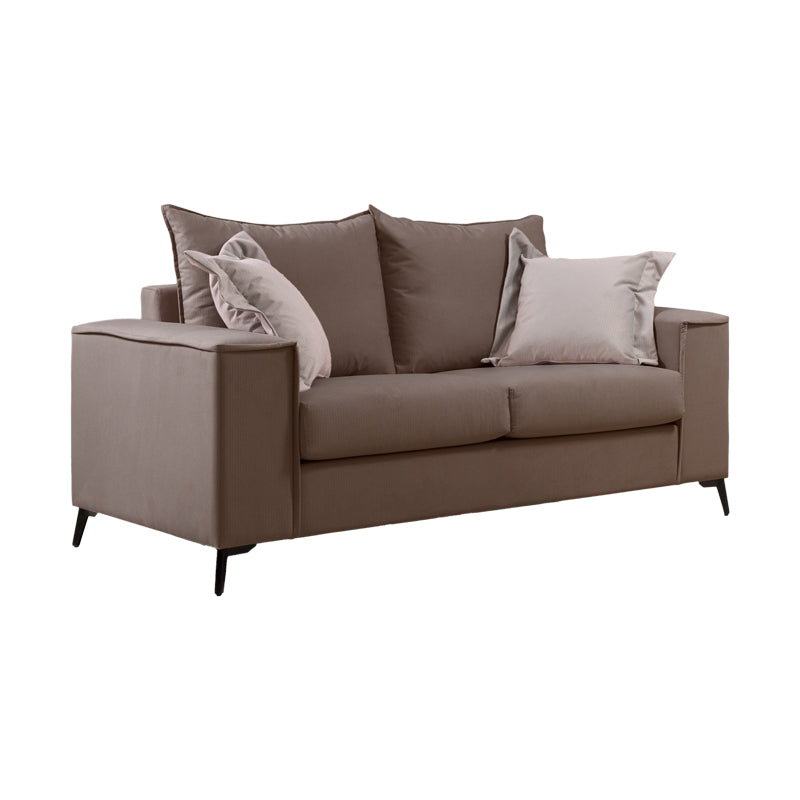 Set 2 canapele cu 2 locuri Verona x2 Latte, Maro, 225x93x100 cm, foto produs