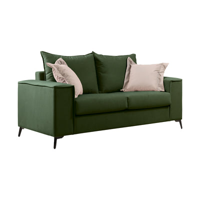 Set 2 canapele cu 2 locuri Verona x2, Verde inchis, 225x93x100 cm, foto produs