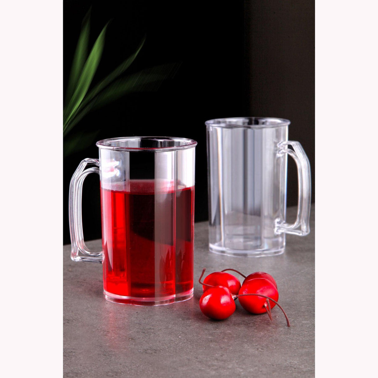 Set 2 Cani Ceai Transparent, 12x18.5x12 cm