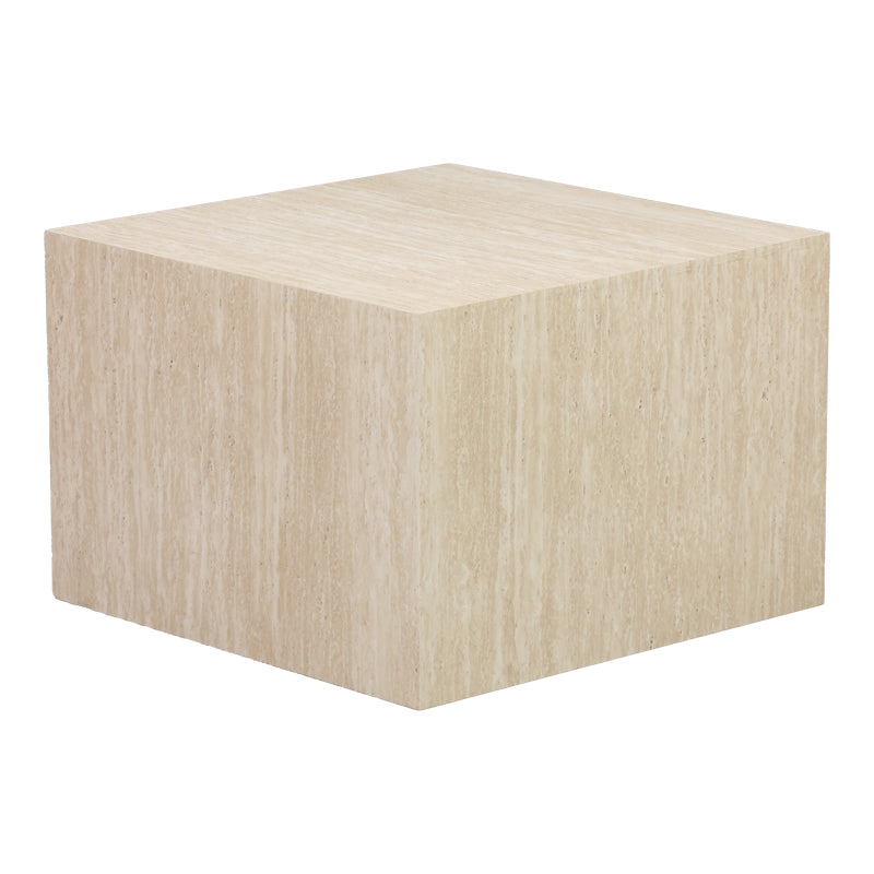Set 2 masute de cafea Coffina din MDF, efect travertin, vedere laterală, MDF, lemn, PP, pentru living