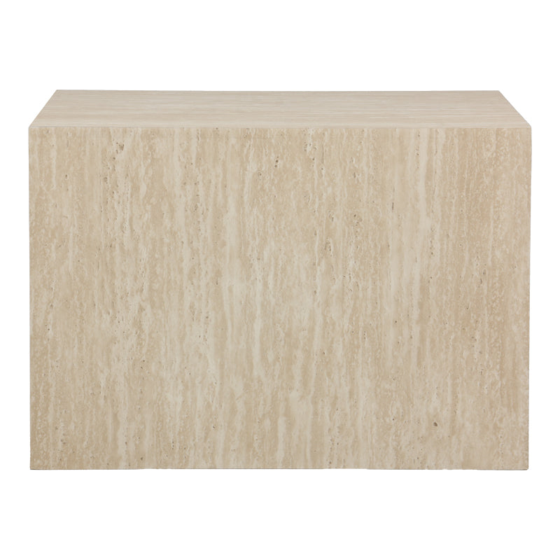 Set 2 masute de cafea Coffina din MDF, efect travertin, prezentare produs, MDF, lemn, PP, pentru living