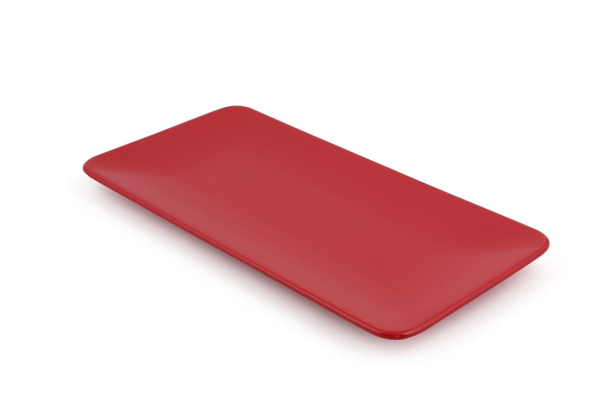 Set 2 Platouri Fire, Ceramica, Roșu, 33 x 16,8 x 2 cm