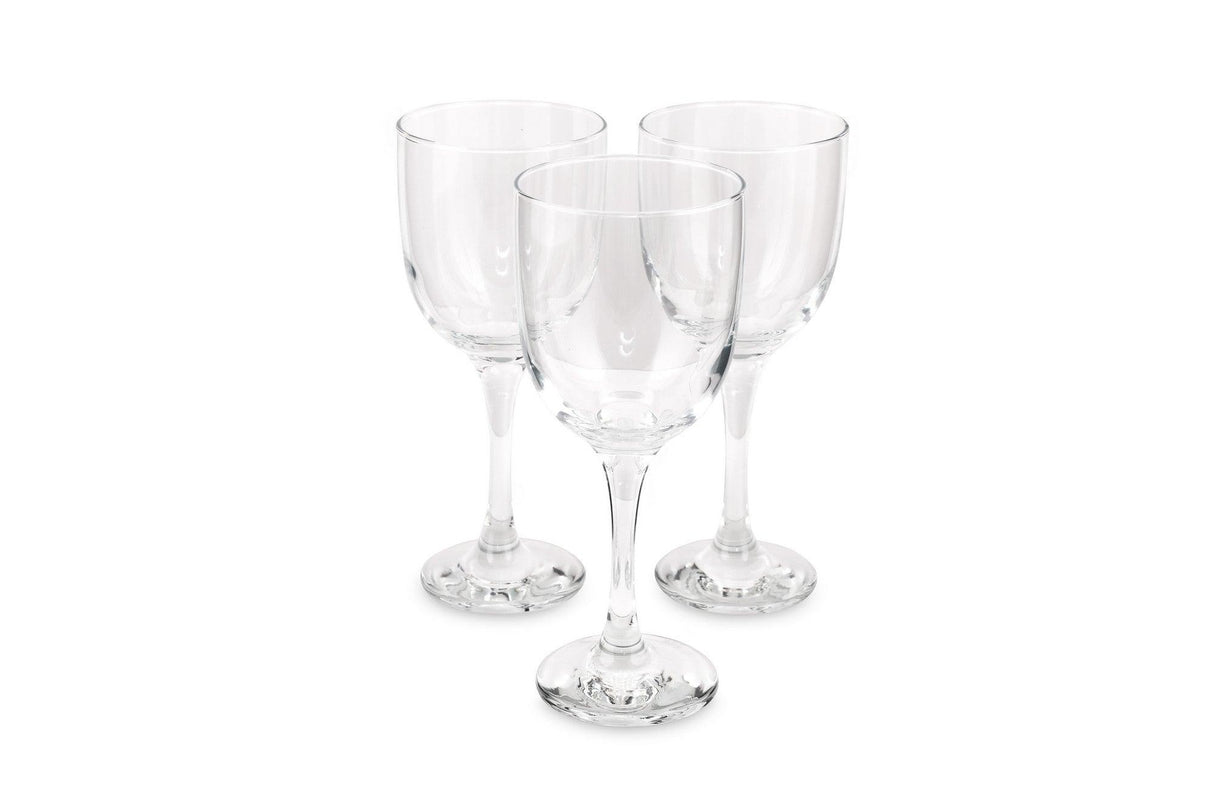 Set 3 Pahare cu Picior Capri, Transparent, 365 cc