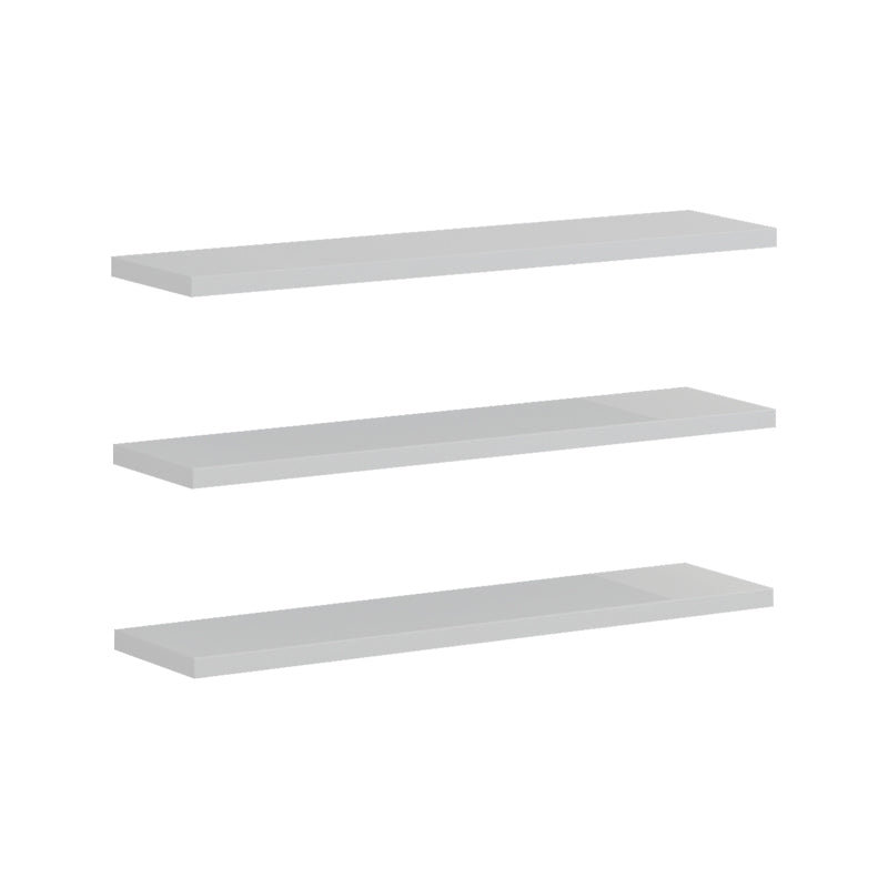 Set 3 rafturi de perete Divar, Alb, 60x14 cm - Alb