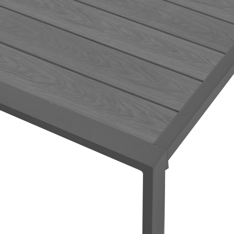Set 4 buc masa si scaune de gradina Mabudu, Gri, 118x64x100 cm
