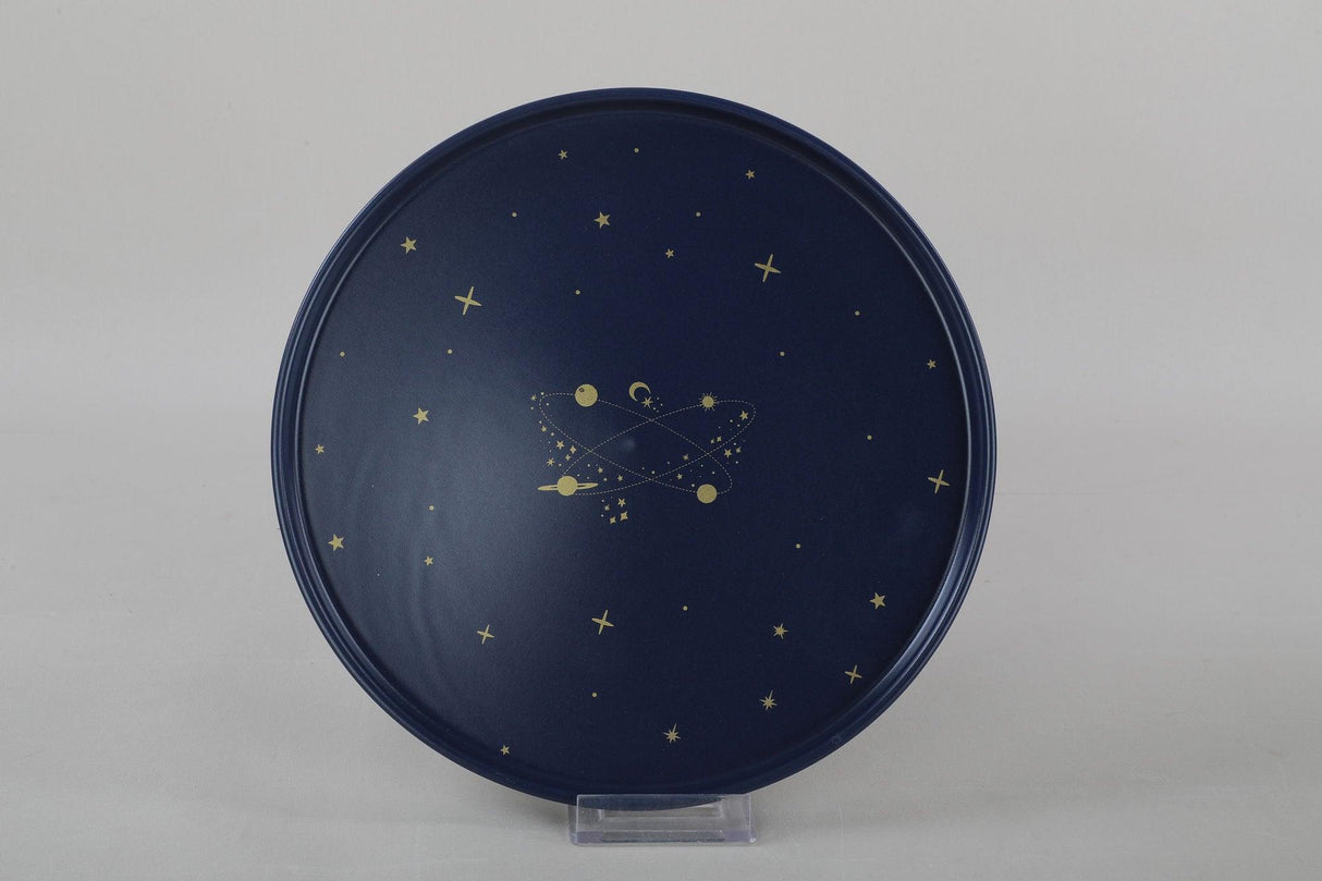 Set 4 Farfurii Sky, Ceramica, Albastru marin, 27 cm