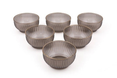 Set 6 boluri, Fumuriu, 250 cc