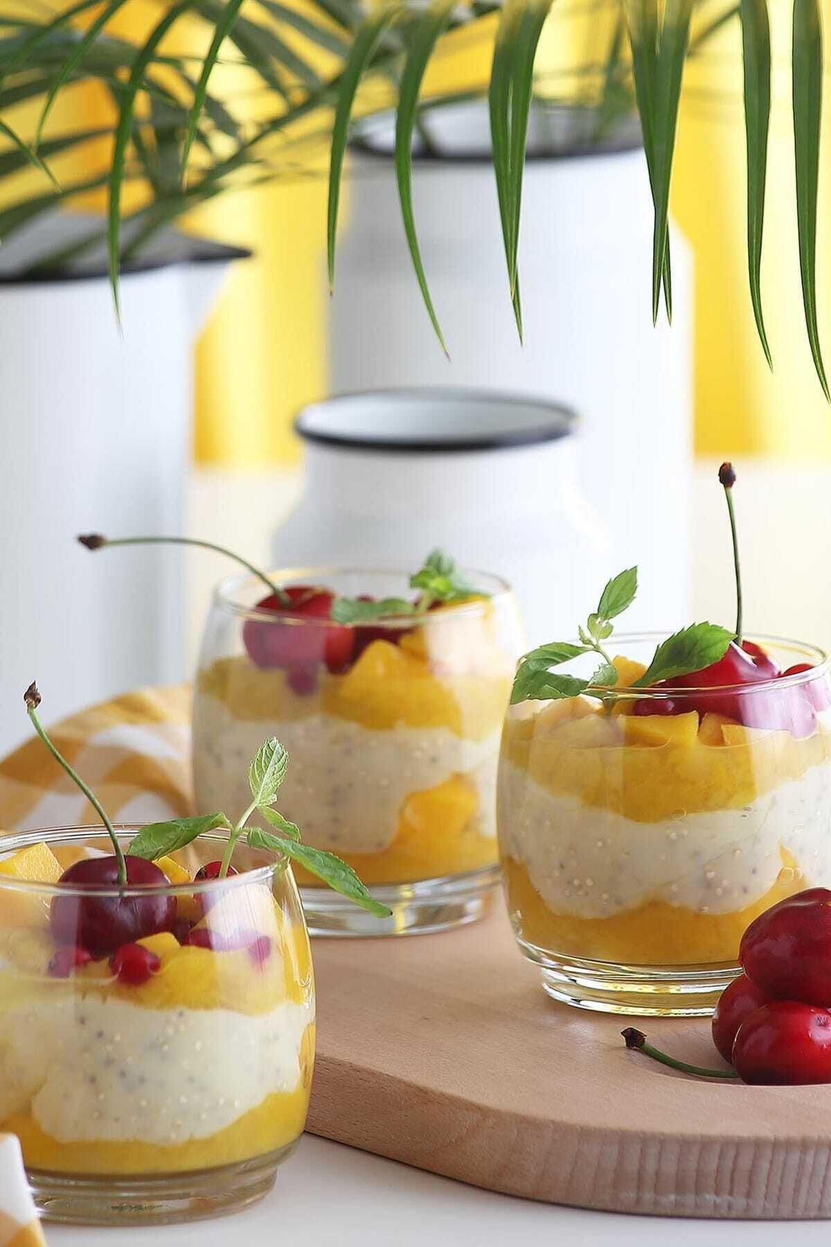 Set 6 Cupe Desert Dolce, Transparent, 325 cc