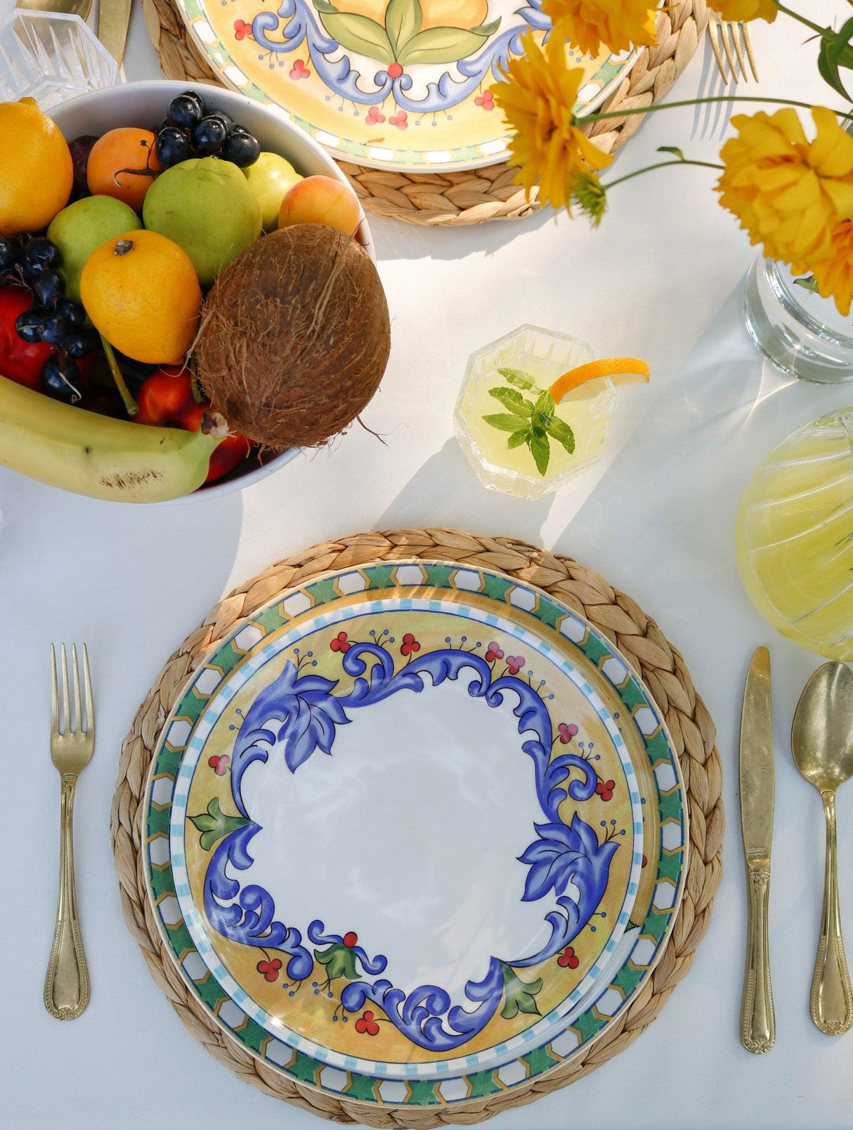 Set 6 Farfurii Decora Alb, 26 cm