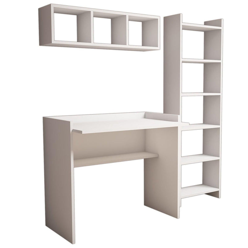 Set Birou Matilda, Alb, 3 Piese, 90 x 80 x 58 cm