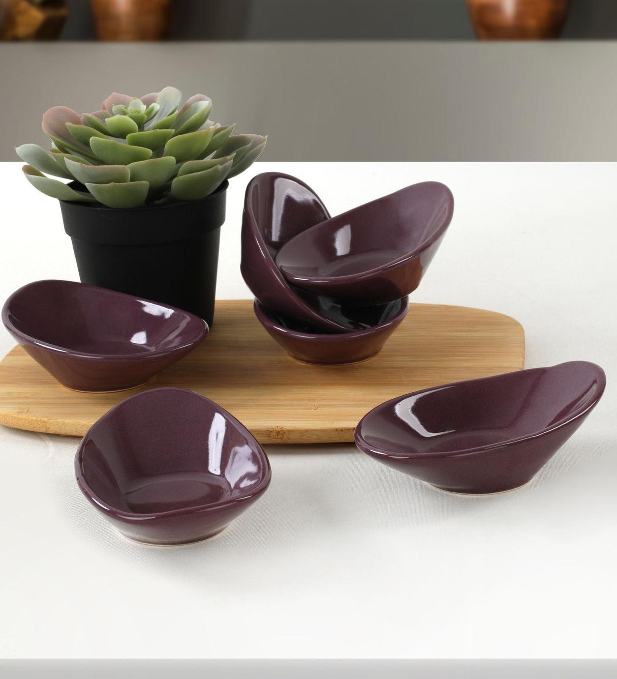 Set boluri cu sos Sauce Bowl Set ST511006F498A000000MAYD200, Violet, 23x19x23 cm