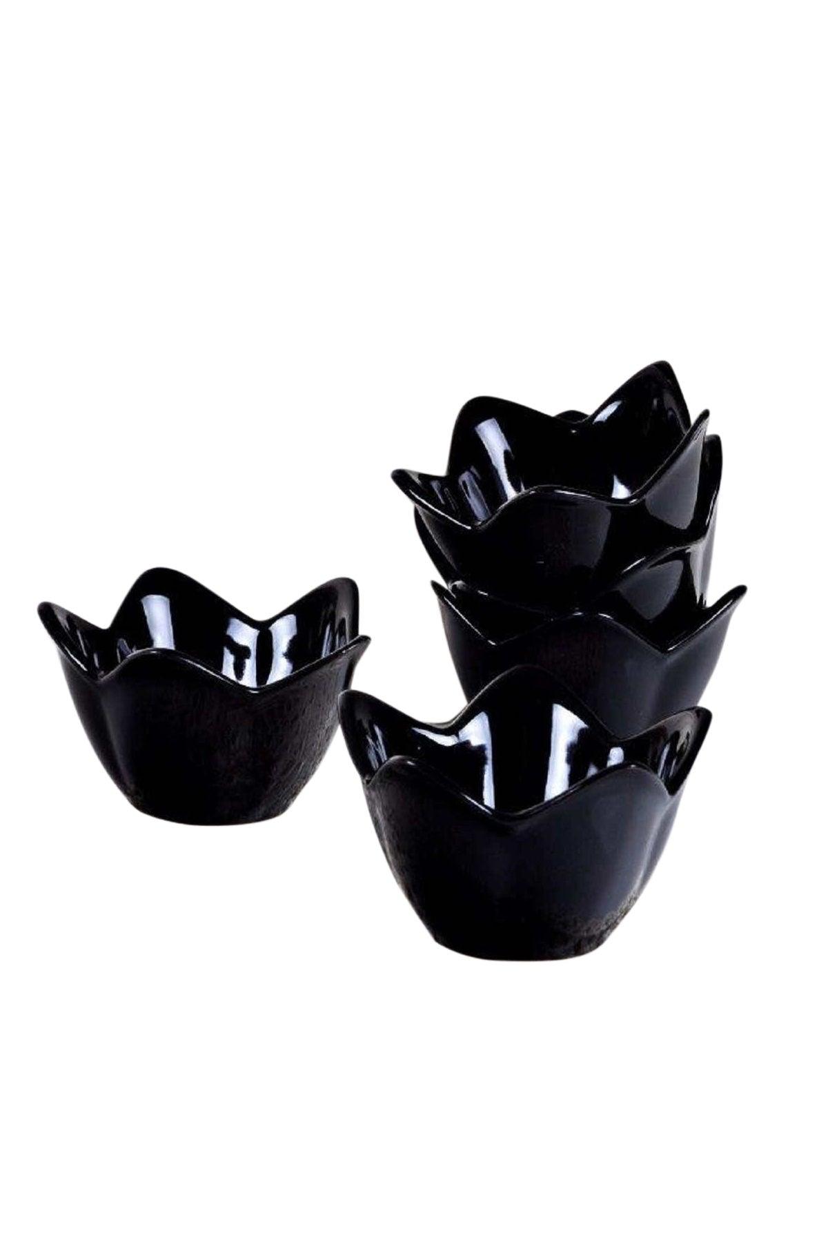 Set boluri pentru aperitive, Negru, 28x17x28 cm