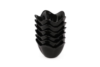 Set boluri pentru aperitive, Negru, 28x17x28 cm