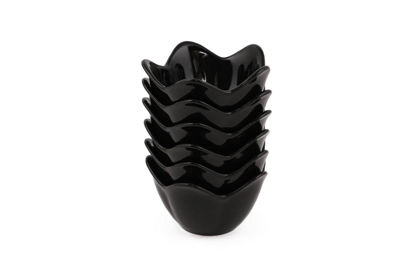 Set boluri pentru aperitive, Negru, 28x17x28 cm