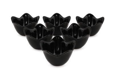 Set boluri pentru aperitive, Negru, 28x17x28 cm
