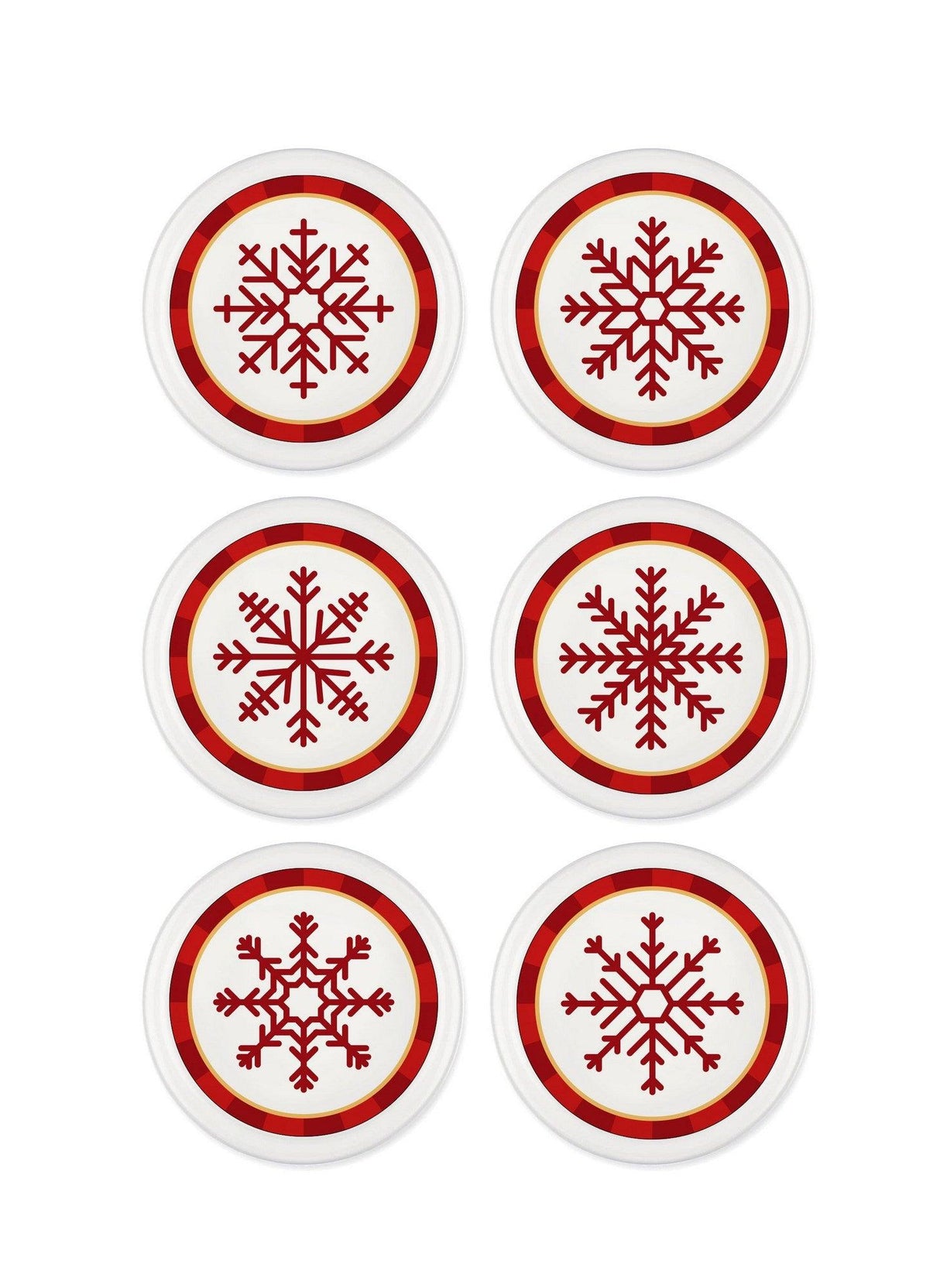 Set boluri pentru aperitive Appetizer Bowl Set NEW038, Roșu, 12x12x12 cm