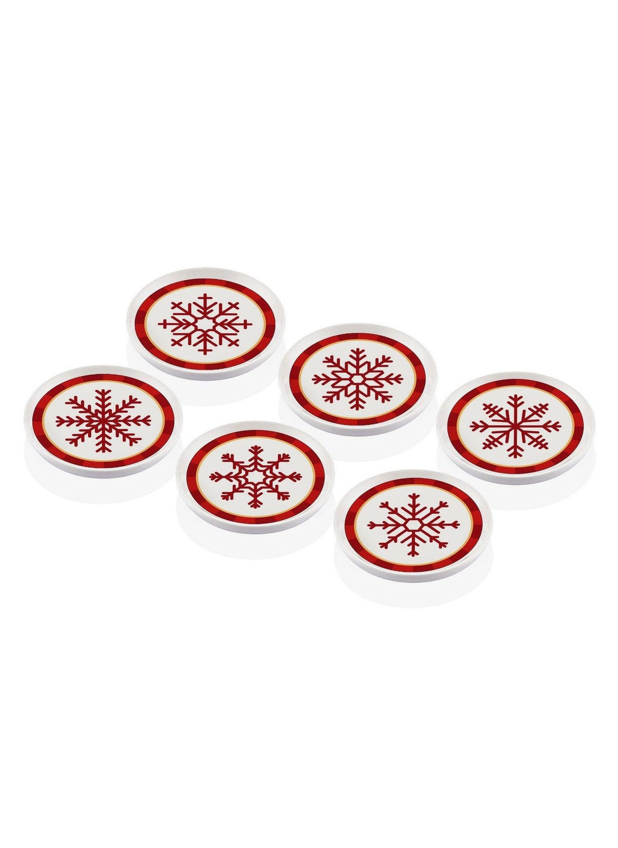 Set boluri pentru aperitive Appetizer Bowl Set NEW038, Roșu, 12x12x12 cm