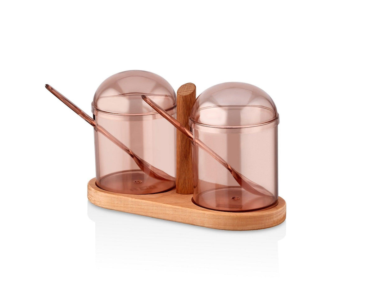 Set borcan de condimente și rafturi de bucătărie, 18.2x11.2x8.7 cm