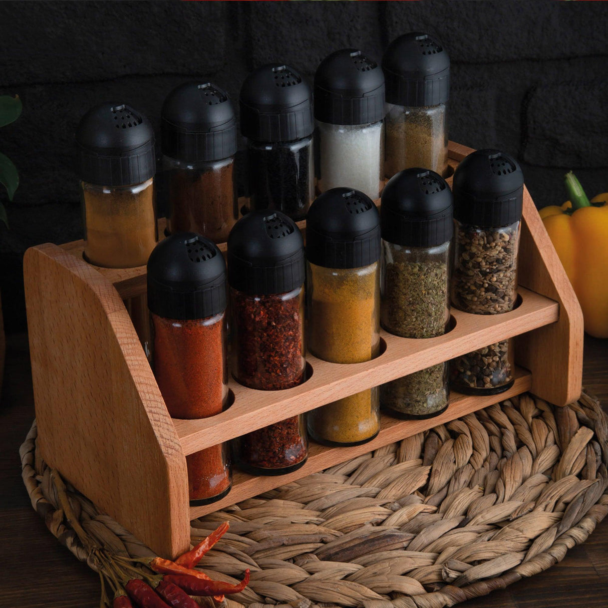 Set borcane de condimente, 32x17.5x25 cm