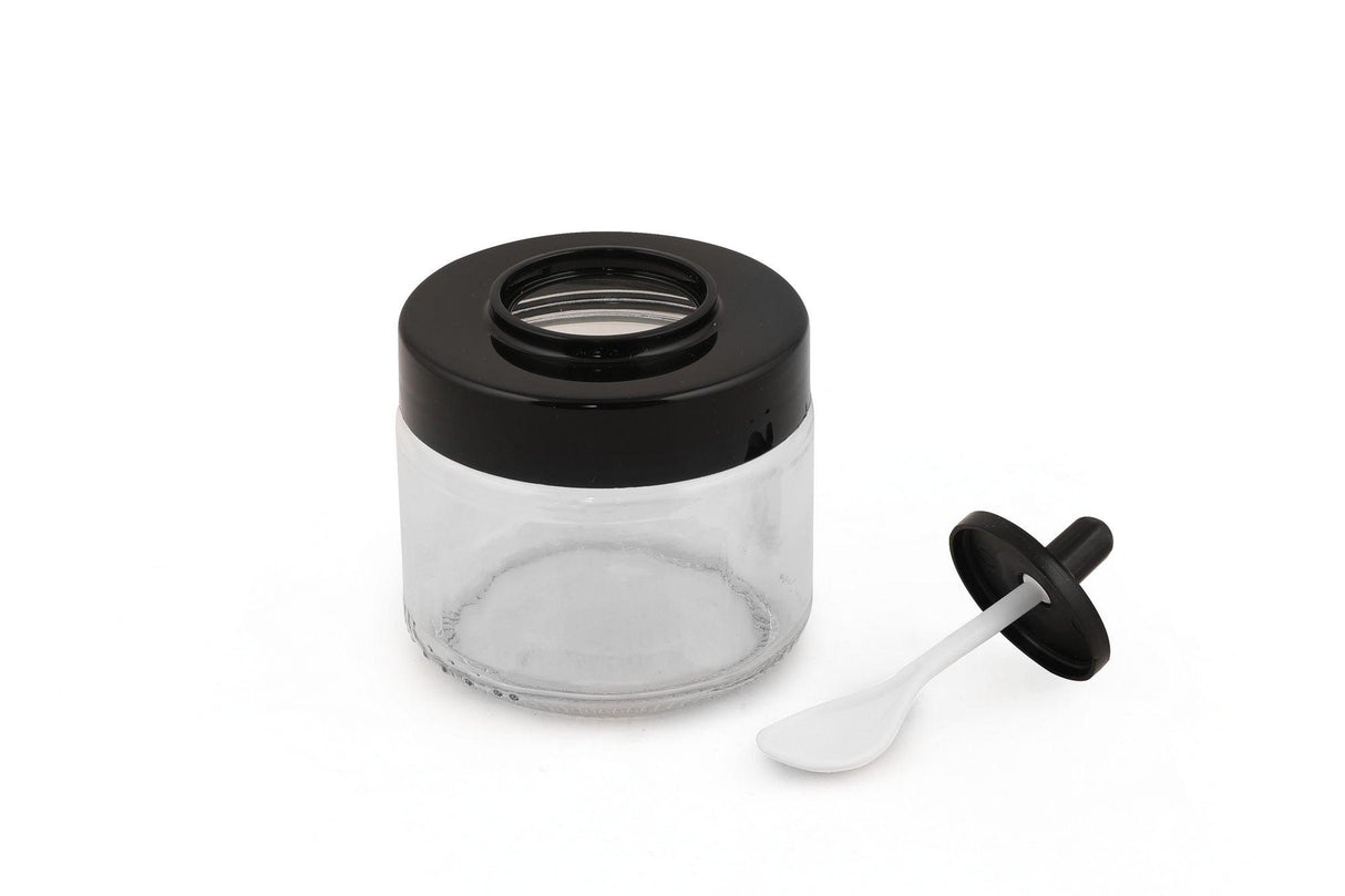 Set borcane de condimente Genis Kasikli 12, Transparent, 30x20x20 cm