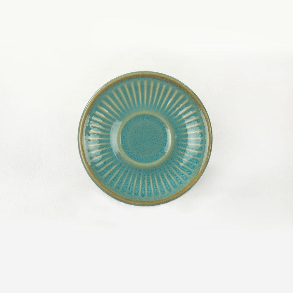 Set cești de cafea, Mare verde, 40x18x21 cm