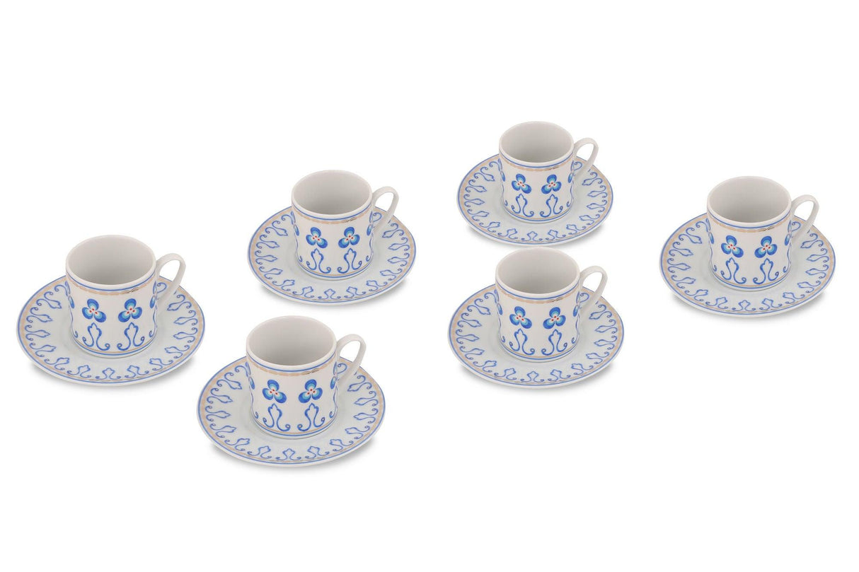 Set cești de cafea, Multicolor, 30x9x24 cm