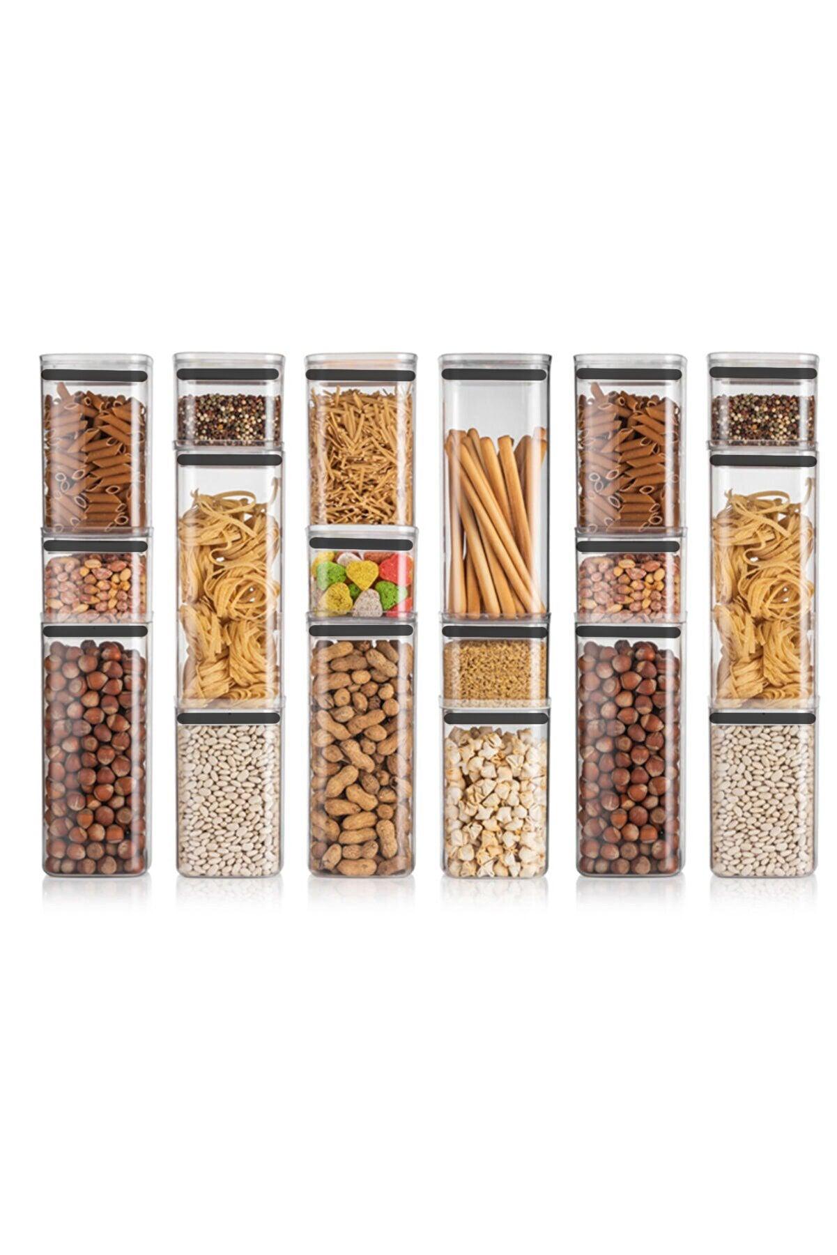 Set cutie de depozitare Storage Box Set 3BOY18, Gri, 34x39x23 cm