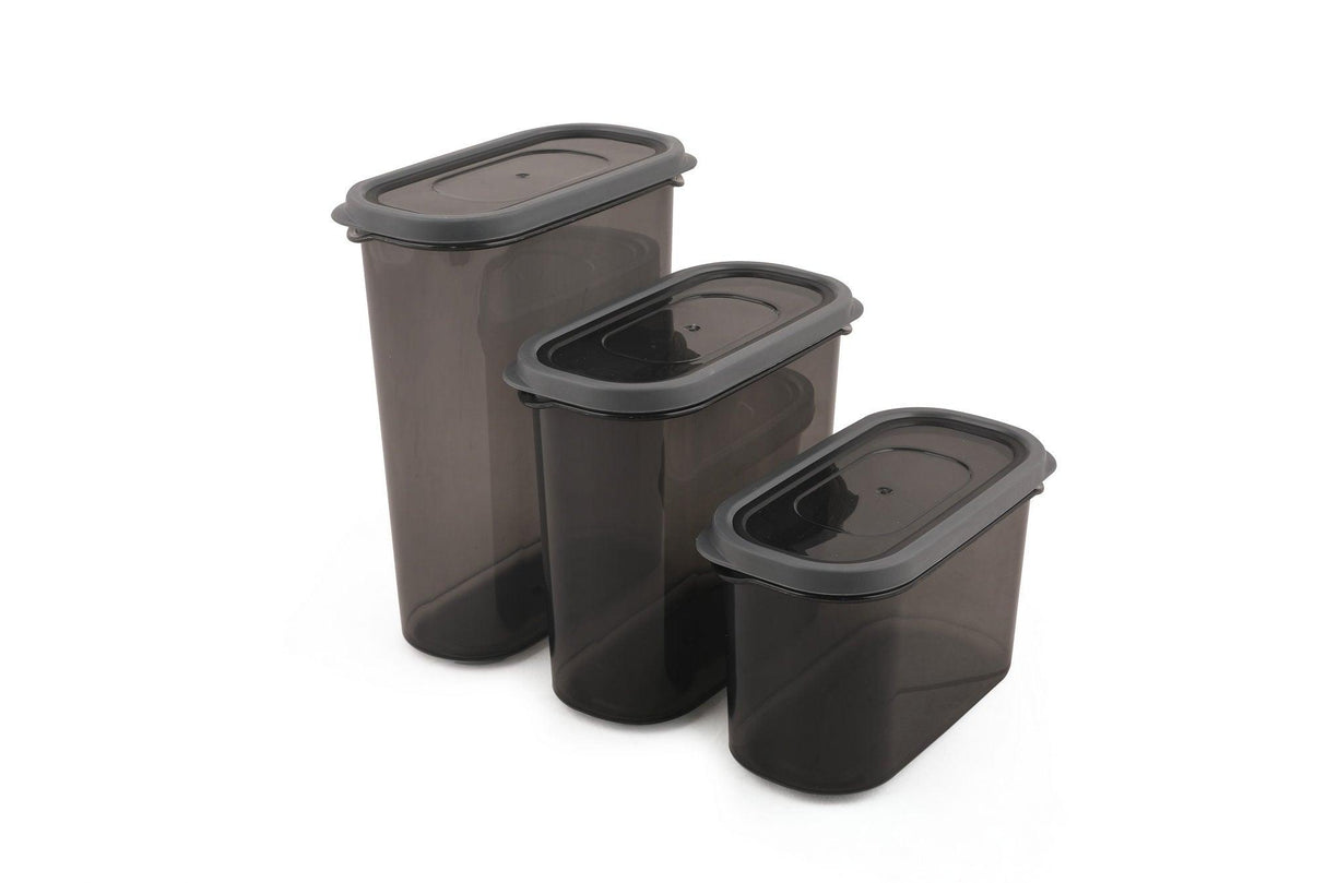 Set cutie de depozitare Storage Box Set AKY - Maxi, Gri, 35x32x35 cm