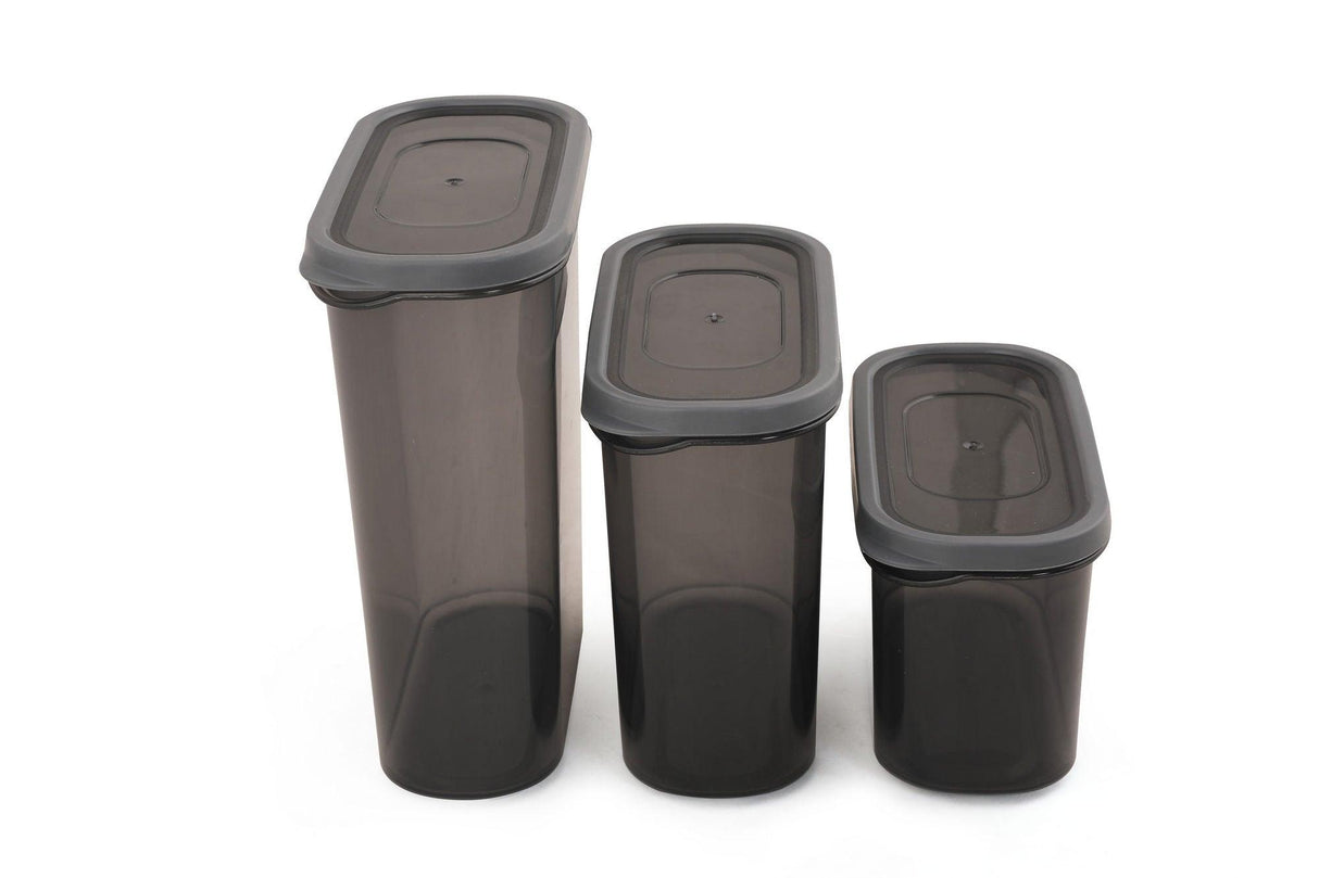 Set cutie de depozitare Storage Box Set AKY - Maxi, Gri, 35x32x35 cm