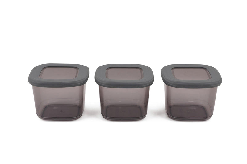 Set cutie de depozitare, Gri, 10x10x10 cm, detaliu produs