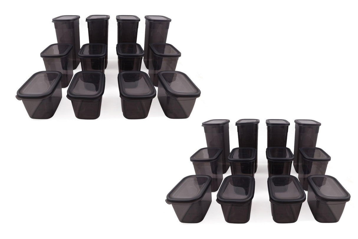 Set cutie de depozitare Storage Box Set BNMPGGY24, Gri, 12 x 17 x 27 cm